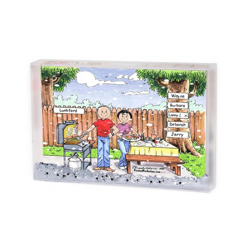 Cadre de boule à neige personnalisé 5, H 2,5 po x l 3,75 po x P 1 po, Oui