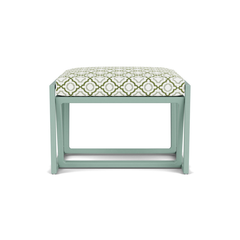 Summit Outdoor Ottoman, Sea Glass, Savannah Green