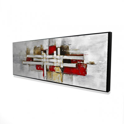 Abstract Intertwining Shapes Print On Canvas