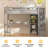 Twin Loft Bed With L-shaped Desk & Led Lights & Charging Station, Solid Wood Loft Bed Frame With Storage and Stairs For Kids, Gray-366145292
