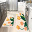 Ensemble de 2 tapis de cuisine tulipes orange