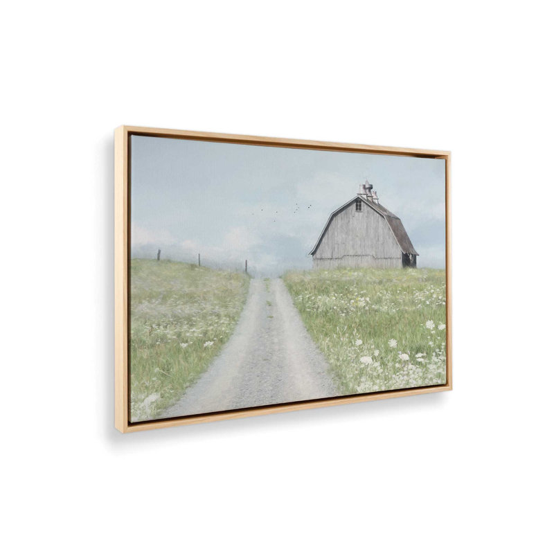«Over the Hill» par Lori Deiter, reproduction d'art, Toile avec cadre, Tanné, L 48 x H 36