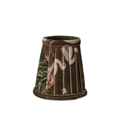 Swan Trees Velvet Pleated Mini Cotton Lampshade
