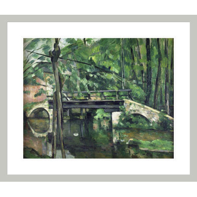 «The Bridge at Maincy» ou «The Bridge at Mennécy» ou «The Little Bridge» par Paul Cézanne, impression giclée encadrée