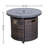 Chamari Round Steel Propane Smokeless Fire Pit Table with Hidden Fuel Tank-167324026