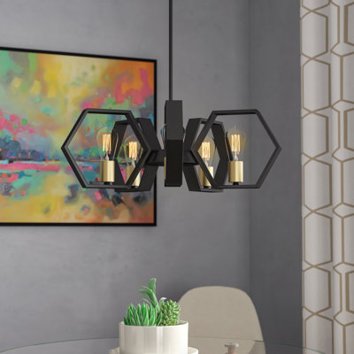 Diara 5 - Light Dimmable Geometric Chandelier