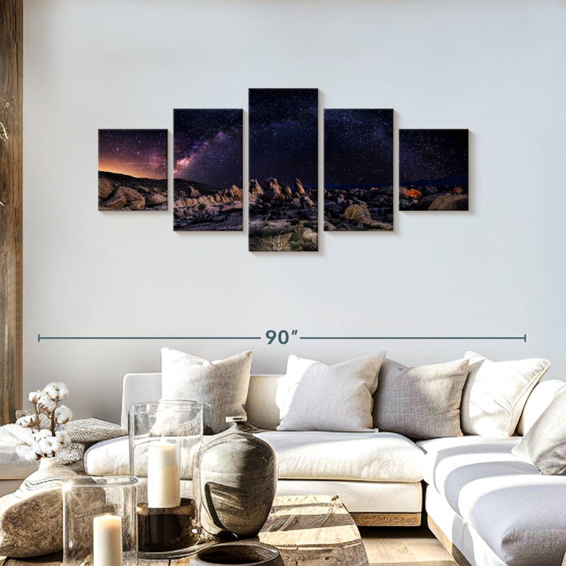 Stars Night, 30" H x 68" W