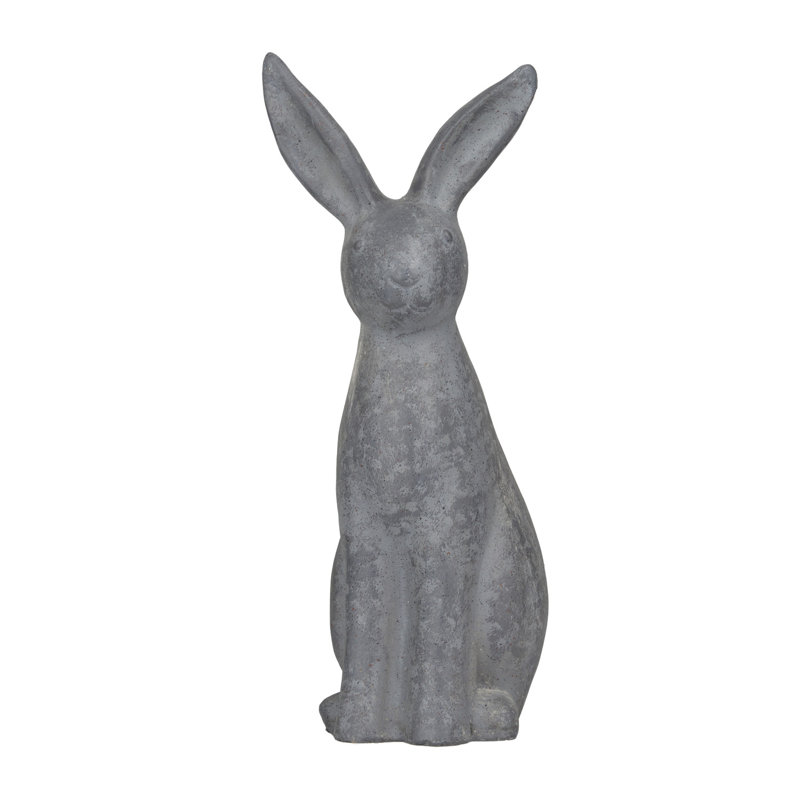 Sculpture de jardin en forme de lapin Vicknair, H 20 po x l 8 po x P 7 po