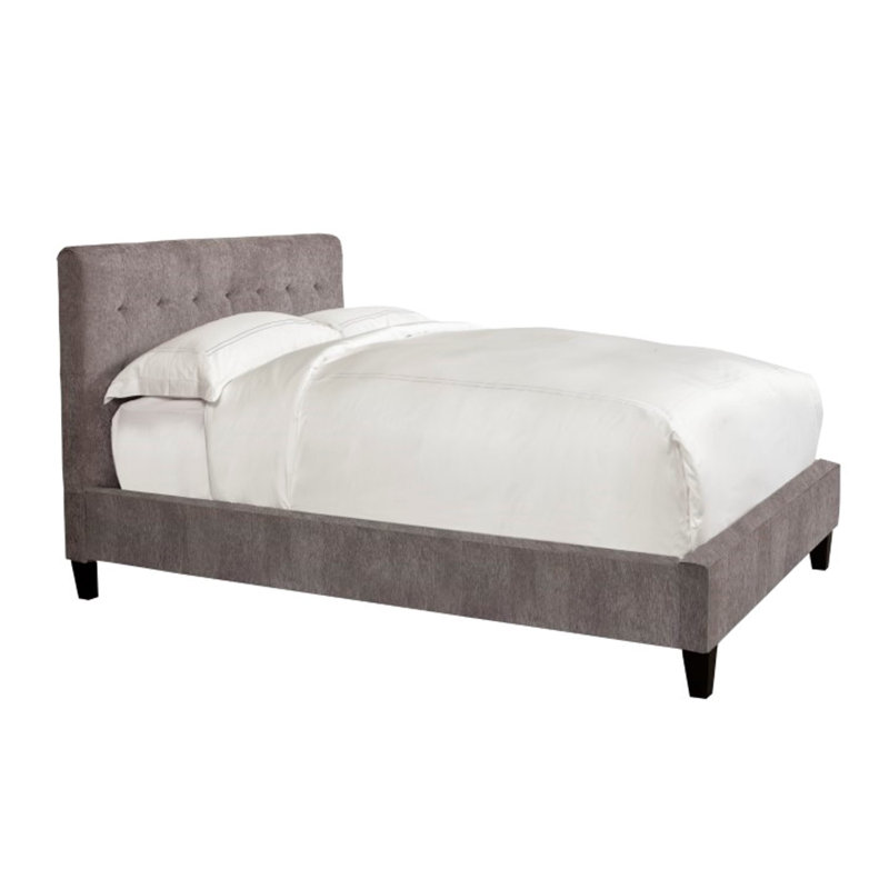 Anahis Upholstered Standard Bed, Gray, King