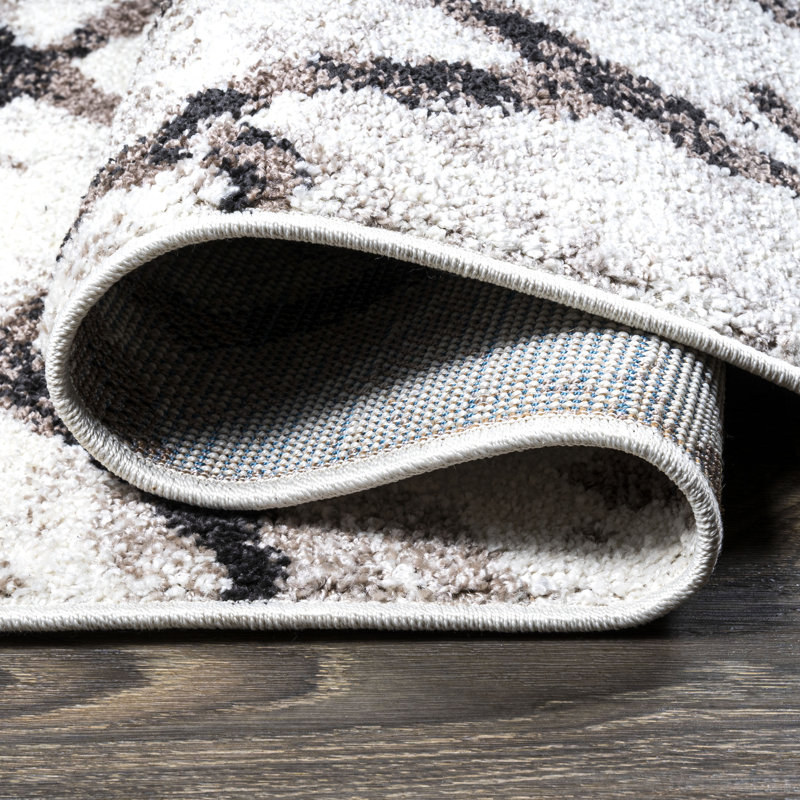 Tapis ivoire / brun Kinch, Tapis de couloir 2 pi x 8 pi