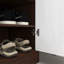 Range-chaussures, range-chaussures à 4 niveaux avec 1 tiroir, range-chaussures autoportant en bois avec 2 portes blanches et tablettes réglables pour le vestibule-633034459