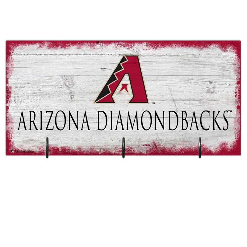 3 - Hook Wall Mounted Coat Rack, Diamondbacks