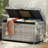 200 Gallon All-Weather Outdoor Storage Box, Wicker Deck Box With Wheels-110439682