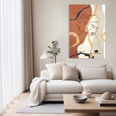 Developed Faces 02 Abstract Contemporary Wall Art