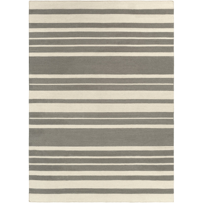 Ruggirello Flatweave Wool Striped Indoor Rug, Rectangle 2' x 3'