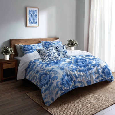 Ensemble de literie 5 pièces Coastal - Ensemble de housse de couette et coussin décoratif