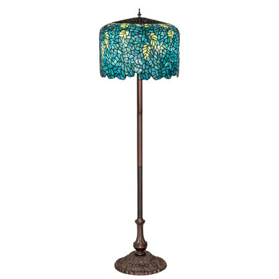 Lampe sur pied 62 po Tiffany Wisteria