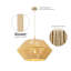 Luminaire suspendu unique à 1 lumière Adetayo