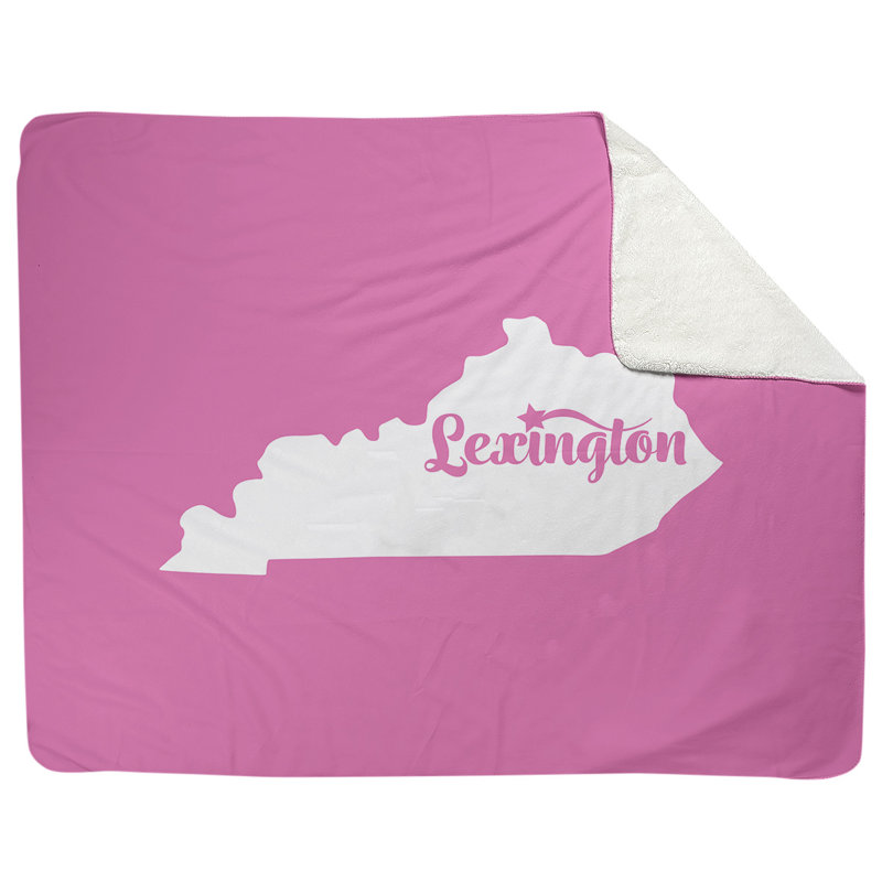 Jeté polaire lexington kentucky, l 52,5 po x L 62,5 po, Rose