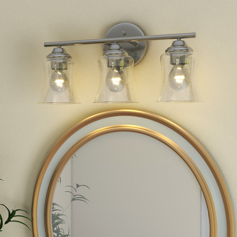 Jeffenese 3 - Light Dimmable Vanity Light, Nickel