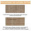 Armoire de rangement en rotin 6 tiroirs - Naturel