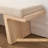 Gabriella Beige Cotton Linen Upholstered Rubberwood Entryway Bench with Natural Frame-1714178695