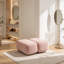 Repose-pieds moderne en tissu rose
