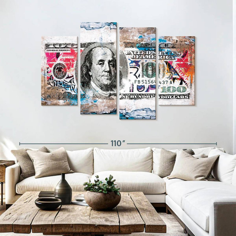 Billet de dollar Kerner, H 54 po x l 84 po