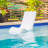 Step2 White Vero Chair Tall 15" In-Pool Ledge Lounger and Patio Chair