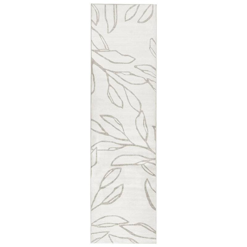 Floral Area Rug, Runner 80 x 300 cm