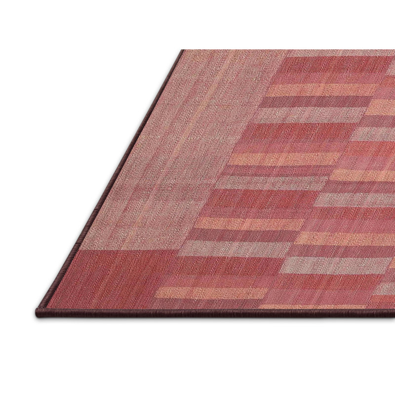 Tapis brun/gris/zone grise contemporaine, Rectangle 6 pi x 9 pi