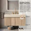 Meuble-lavabo mural simple 36 po avec surface solide 36 po-759615858