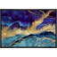 Mauve, or, sarcelle, marbre, paysage, formes abstraites, moderne, sur toile-93589326-93589321