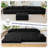 Boneless U Shaped Modular Sectional Sofa Couch-823979320-823979316