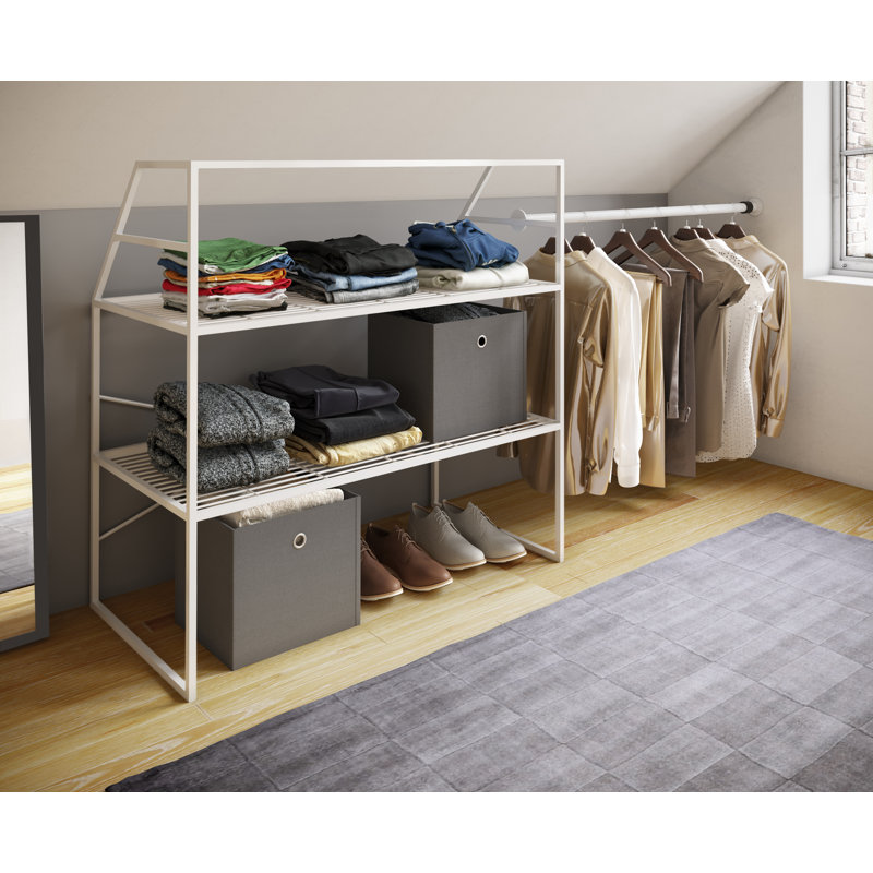 Waldrup 100cm Closet System, White