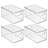 mDesign Plastic Storage Bin Box Container, Lid and Handles-98155404-98155402