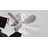 20.5'' Blades LED Ceiling Fan with Light Kit Socket Fan Light with Remote-378495680