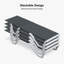 Ensemble de chaises longues d'extérieur 2 pièces en aluminium-114988801