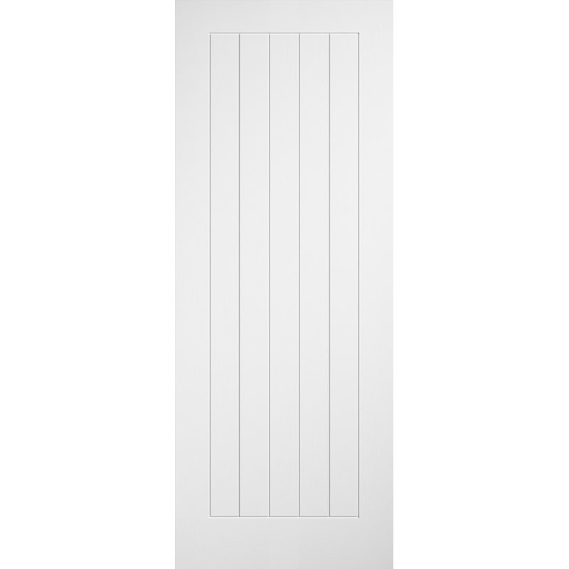 Laminate Cottage Pre-finished White Laminate Doors 762 x 1981 FD 30, 762mm x 1981mm, White