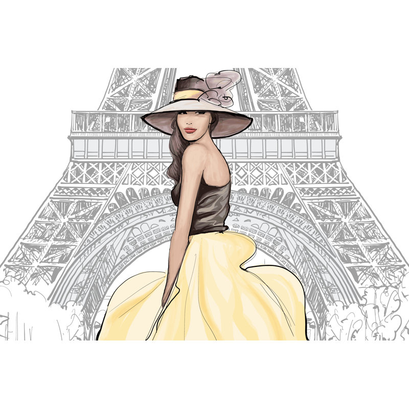 Fashion Model - Wrapped Canvas Print, 30cm H x 46cm W x 3.8cm D