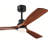 52 Inch Natural Wood Ceiling Fan With LED Light, Includes Remote Control-961219910