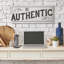 « Be Authentic », « Black Typography » et « be Authentic », impression d’art graphique-1130225419-1130225412