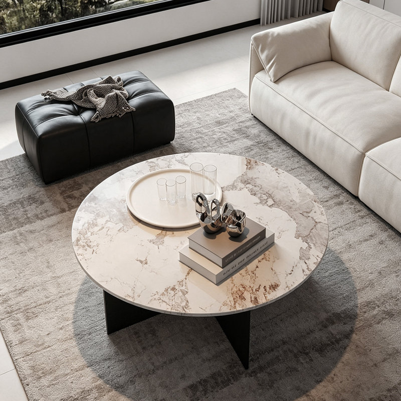 Barner, 14.96" H x 35.43" W x 35.43" D, Taupe/Black