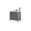 Meuble-lavabo simple 36 po avec dessus en marbre Bonnibel