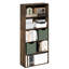 Bibliothèque Furinno PASIR, bibliothèque à 4 niveaux, bibliothèque avec tablette de rangement ouverte, 9,3 x 31,3 x 41,8, pour bureau personnel, salon, pin ambre-128766316-128766320