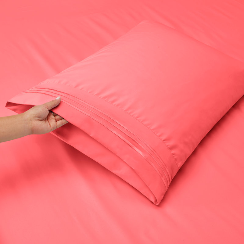  Ensemble de draps double brossé de luxe pour hôtel avec draps et taies d'oreiller très doux, Grand / véhicule récréatif