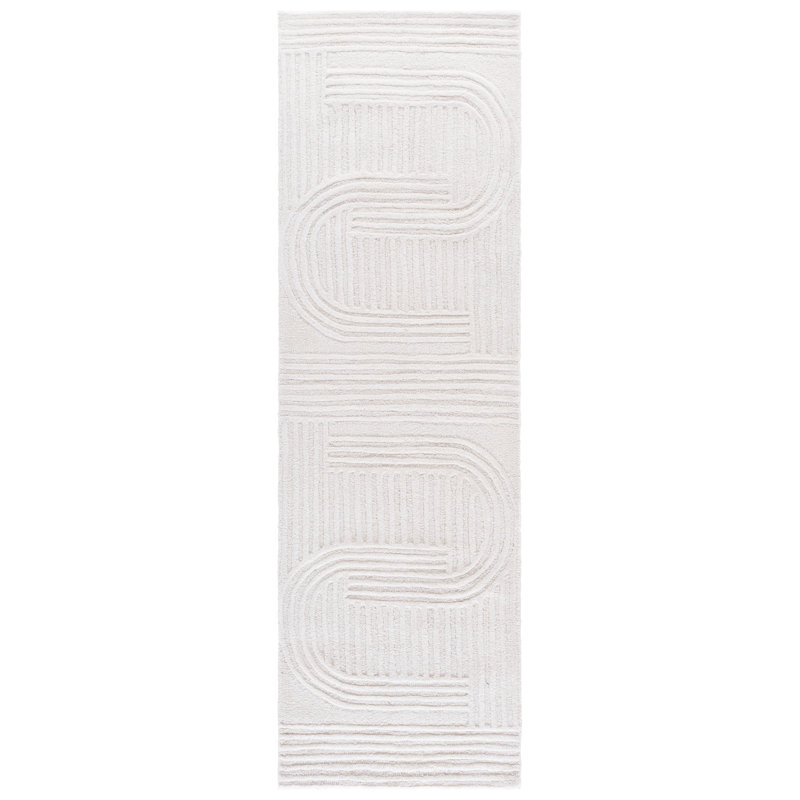 Metro 952 Hand Tufted 80% Wool; 20% Cotton Abstract Rug, Runner 2'3" x 8'