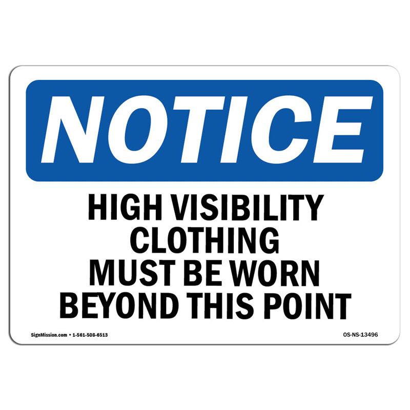 Vêtement haute visibilité incontournable, H 12 po x l 18 po x P 0,1 po