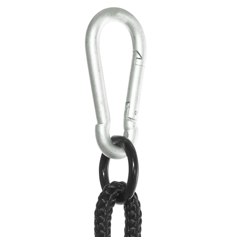 Balançoire nid super amusant avec cordes réglables 37,5 po Machrus Swingan - Siège en tissu uni, Orange