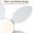 48" Tropical plam Leaf Ceiling Fan With Led Lights and Remote-1220273921